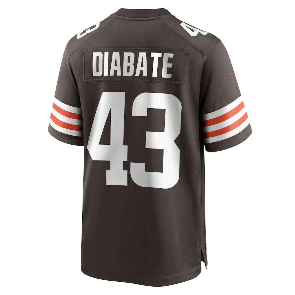 Mohamoud Diabate Cleveland Browns Team Game Jersey - Brown - Nike
