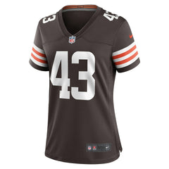 Mohamoud Diabate Cleveland Browns Women's Team Game Jersey - Brown - Nike