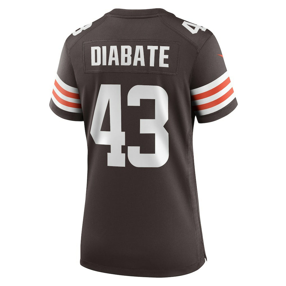 Mohamoud Diabate Cleveland Browns Women's Team Game Jersey - Brown - Nike