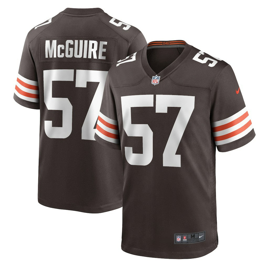 Isaiah McGuire Cleveland Browns Team Game Jersey - Brown - Nike