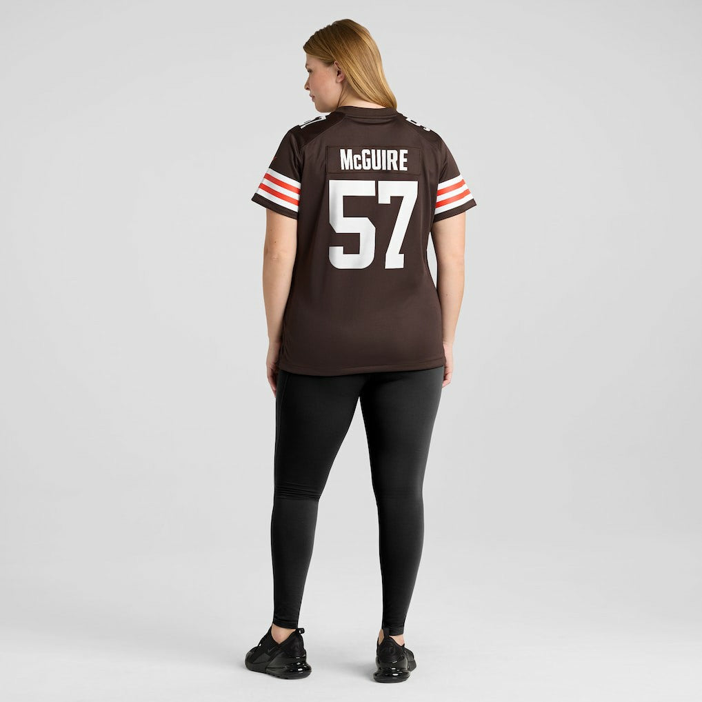 Isaiah McGuire Cleveland Browns Women's Team Game Jersey - Brown - Nike