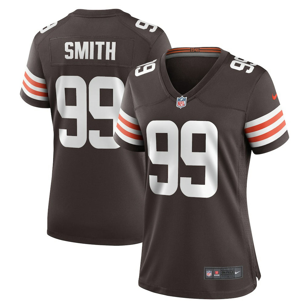 Za'Darius Smith Cleveland Browns Women's Team Game Jersey - Brown - Nike