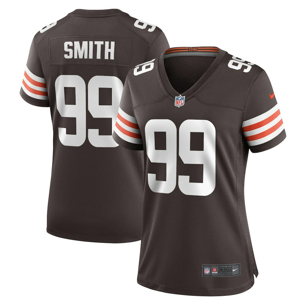 Za'Darius Smith Cleveland Browns Women's Team Game Jersey - Brown - Nike