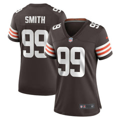 Za'Darius Smith Cleveland Browns Women's Team Game Jersey - Brown - Nike