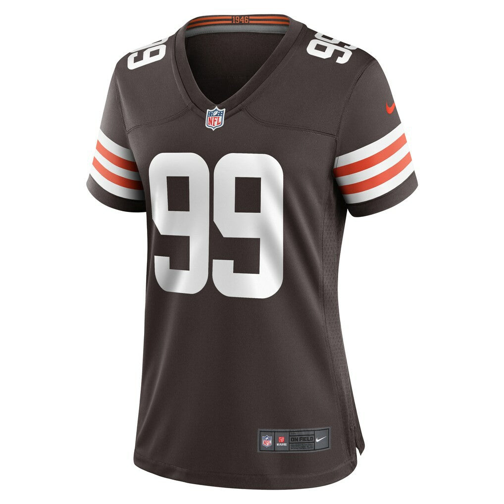 Za'Darius Smith Cleveland Browns Women's Team Game Jersey - Brown - Nike