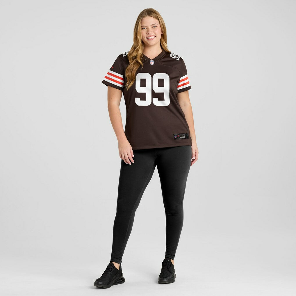 Za'Darius Smith Cleveland Browns Women's Team Game Jersey - Brown - Nike