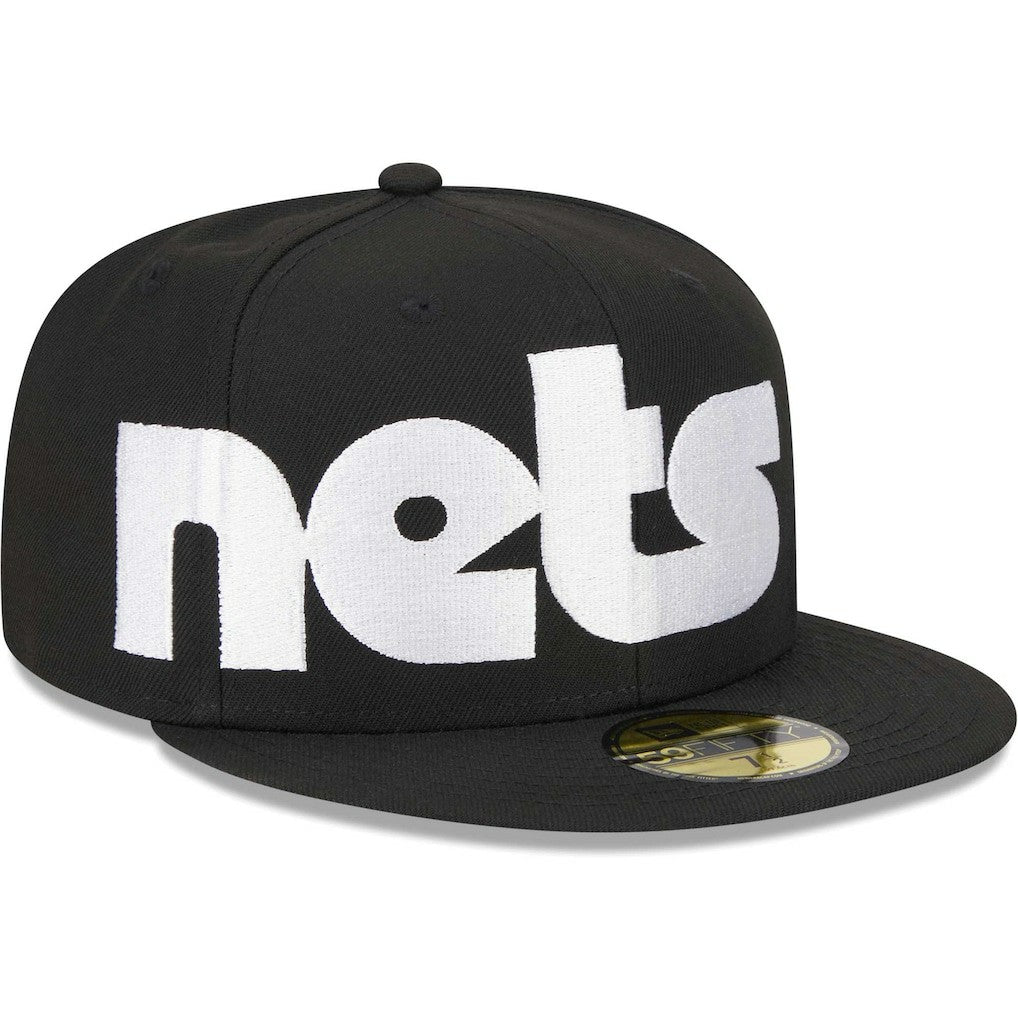 New Era Brooklyn Nets Checkerboard UV 59FIFTY Fitted Hat Black