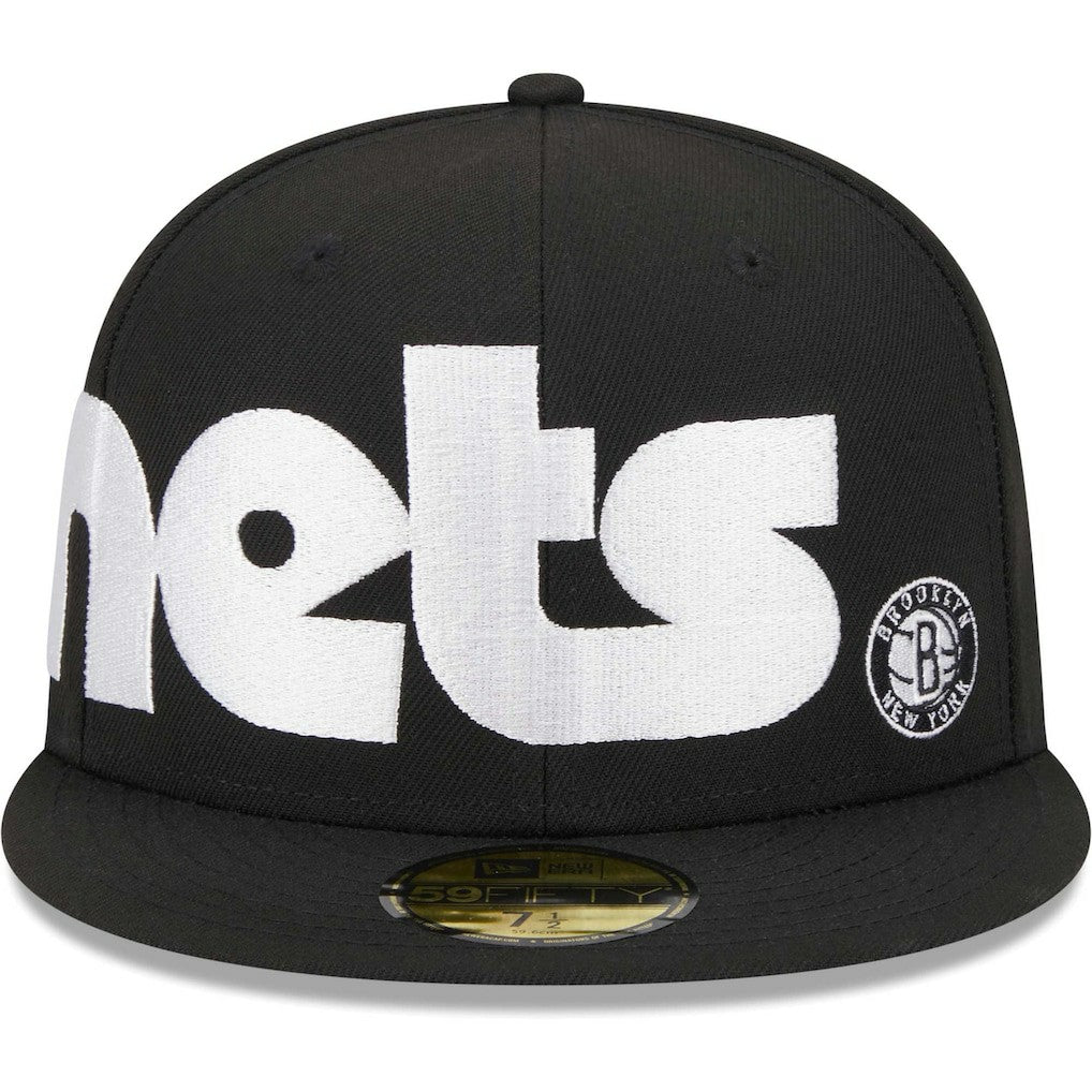 New Era Brooklyn Nets Checkerboard UV 59FIFTY Fitted Hat Black
