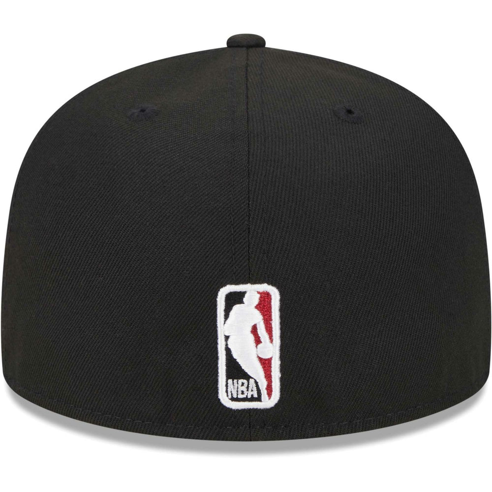 New Era Miami Heat Checkerboard UV 59FIFTY Fitted Hat Black