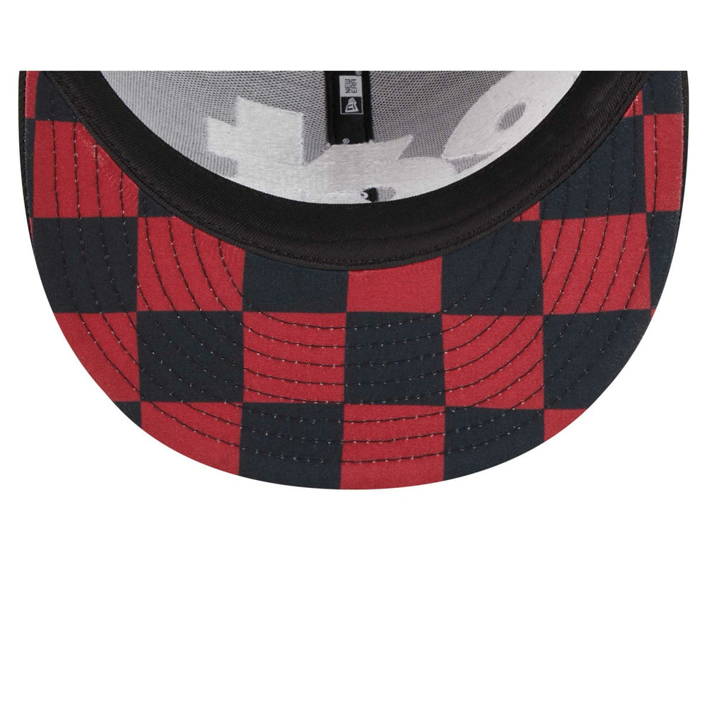 New Era Miami Heat Checkerboard UV 59FIFTY Fitted Hat Black