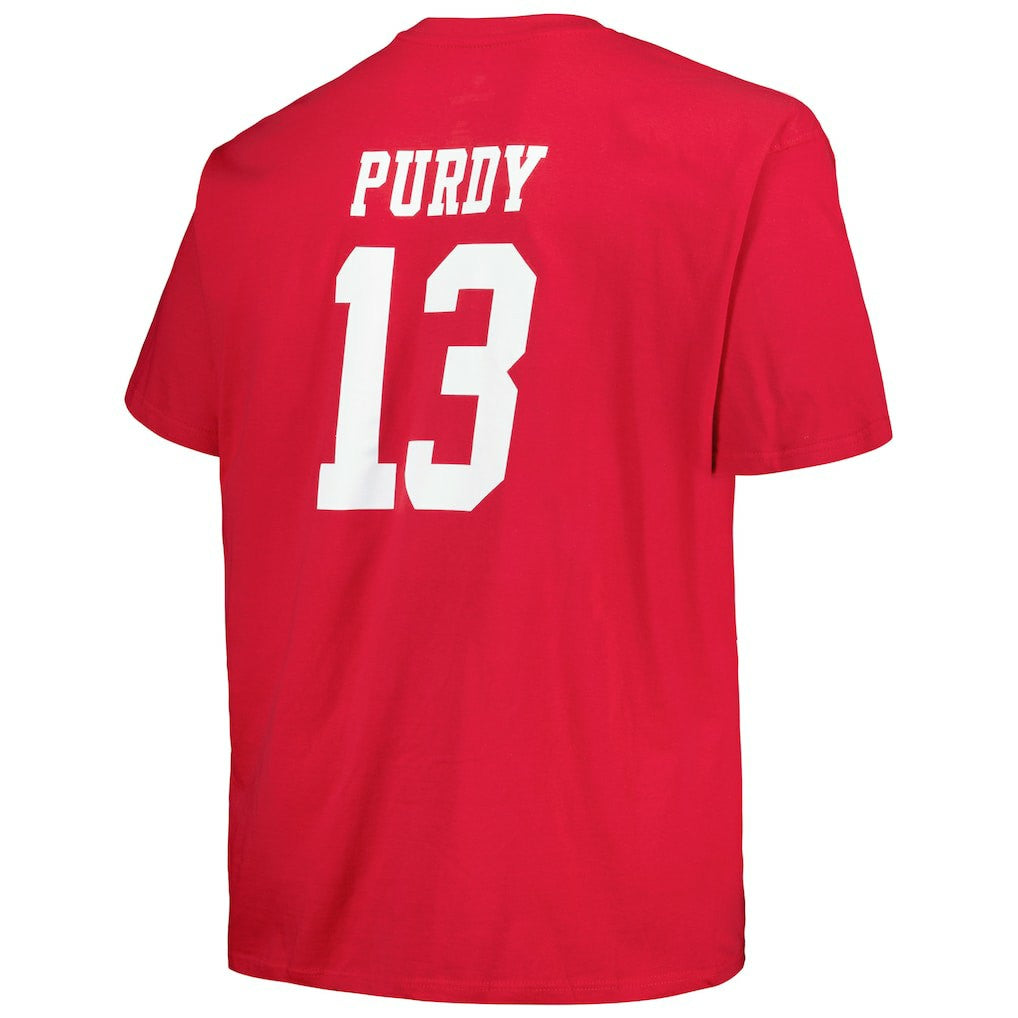 Brock Purdy San Francisco 49ers Big & Tall Player Name & Number T-Shirt - Scarlet - Fanatics