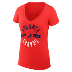 Atlanta Braves G-III 4Her by Carl Banks Women's Super-Slim Fit Lightweight City Graphic V-Neck T-Shirt Online