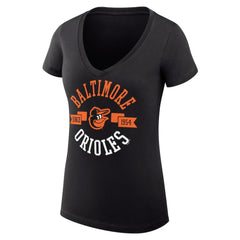 Baltimore Orioles G-III 4Her by Carl Banks Women's Super-Slim Fit Lightweight City Graphic V-Neck T-Shirt Sale