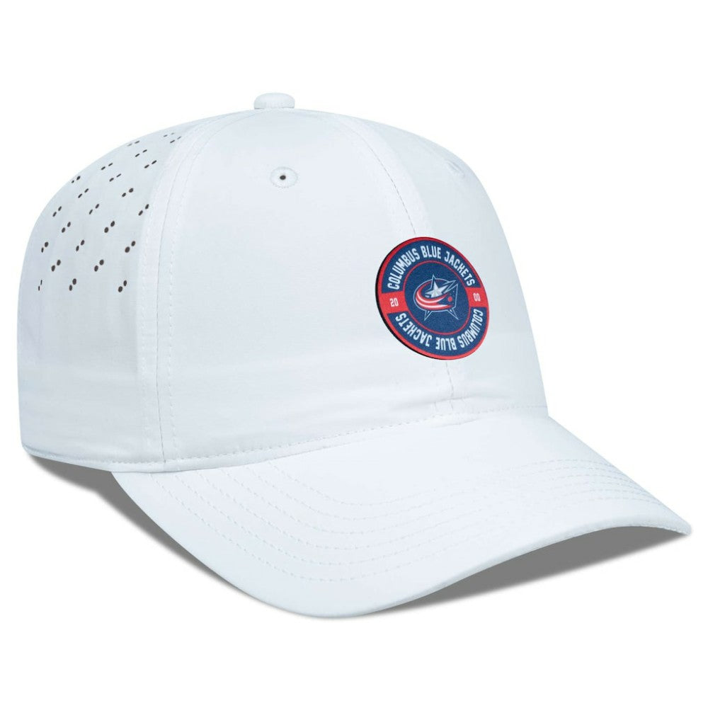 Columbus Blue Jackets Levelwear Women's Haven Adjustable Hat - White | NHL Clearance