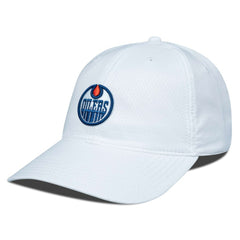 Edmonton Oilers Levelwear Matrix Adjustable Hat - White | NHL Lifestyle