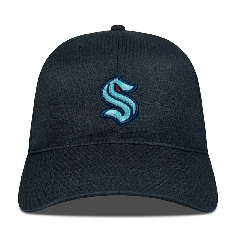 Seattle Kraken Levelwear Matrix Adjustable Hat - Black | NHL Lifestyle