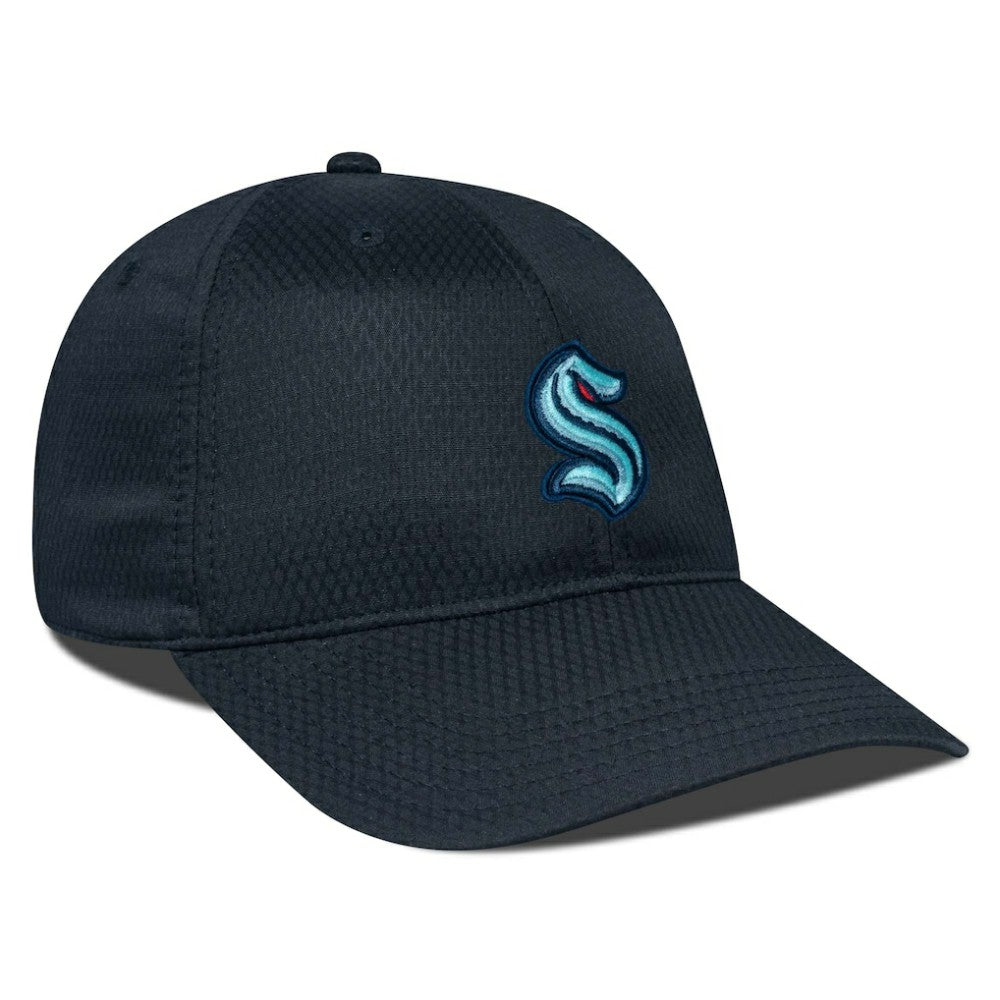 Seattle Kraken Levelwear Matrix Adjustable Hat - Black | NHL Lifestyle