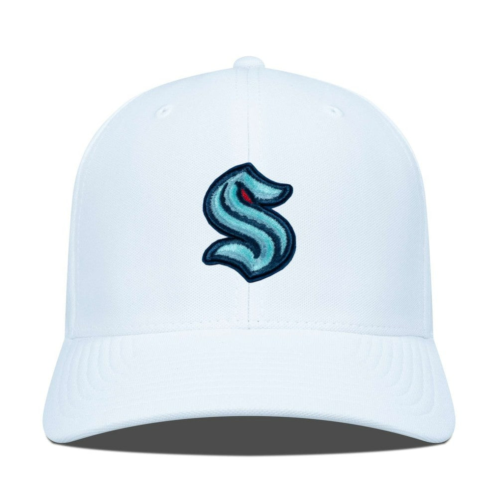 Seattle Kraken Levelwear Fusion Lefty Cap - White | NHL Clearance