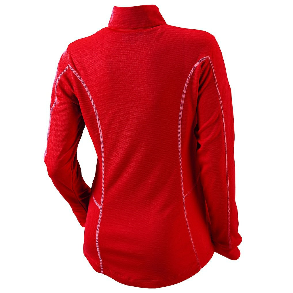 Columbia Atlanta Hawks Women's Omni-Wick Shotgun Quarter-Zip Pullover Top Red