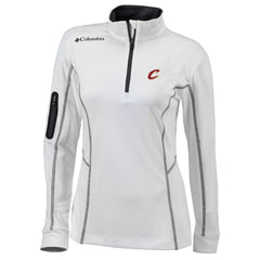 Columbia Cleveland Cavaliers Women's Omni-Wick Shotgun Quarter-Zip Pullover Top White
