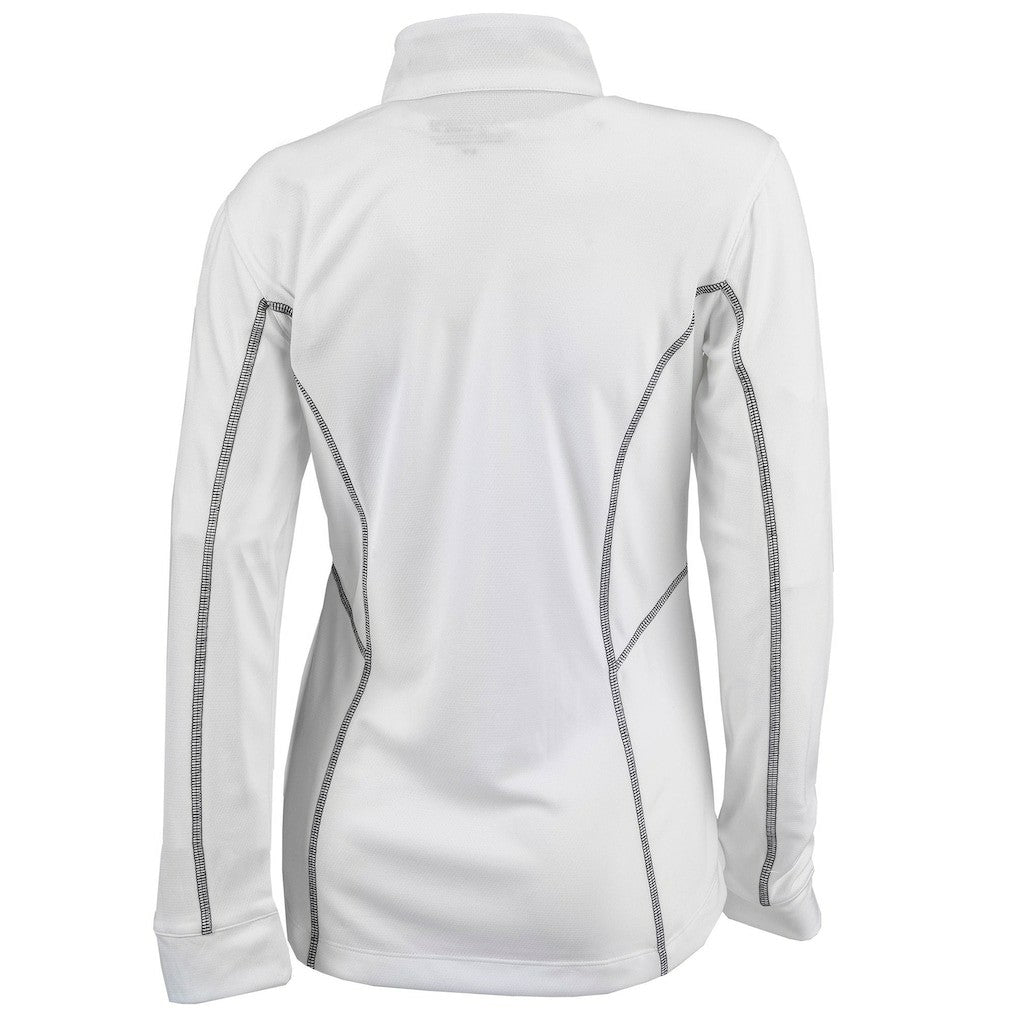 Columbia Cleveland Cavaliers Women's Omni-Wick Shotgun Quarter-Zip Pullover Top White