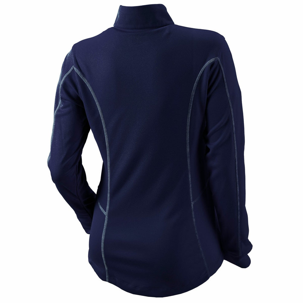Columbia Minnesota Timberwolves Women's Omni-Wick Shotgun Quarter-Zip Pullover Top Navy