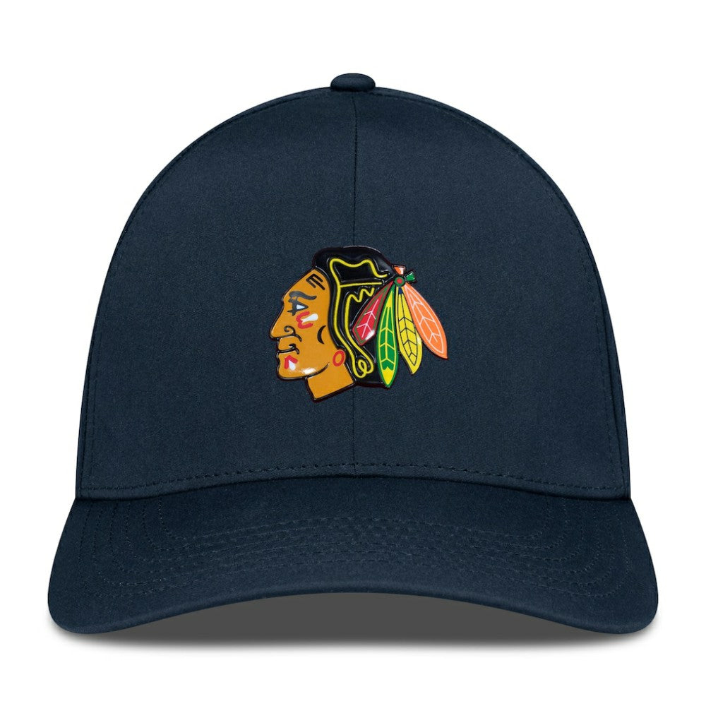 Chicago Blackhawks Levelwear Zeta Flex Hat - Black | NHL Clearance
