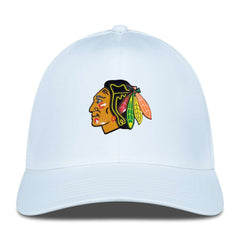 Chicago Blackhawks Levelwear Zeta Flex Hat - White | NHL Clearance