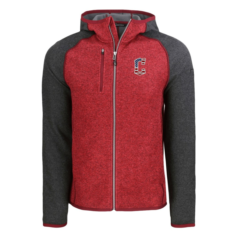 Cleveland Guardians Cutter & Buck Stars & Stripes Mainsail Sweater-Knit Full-Zip Hoodie Near Me
