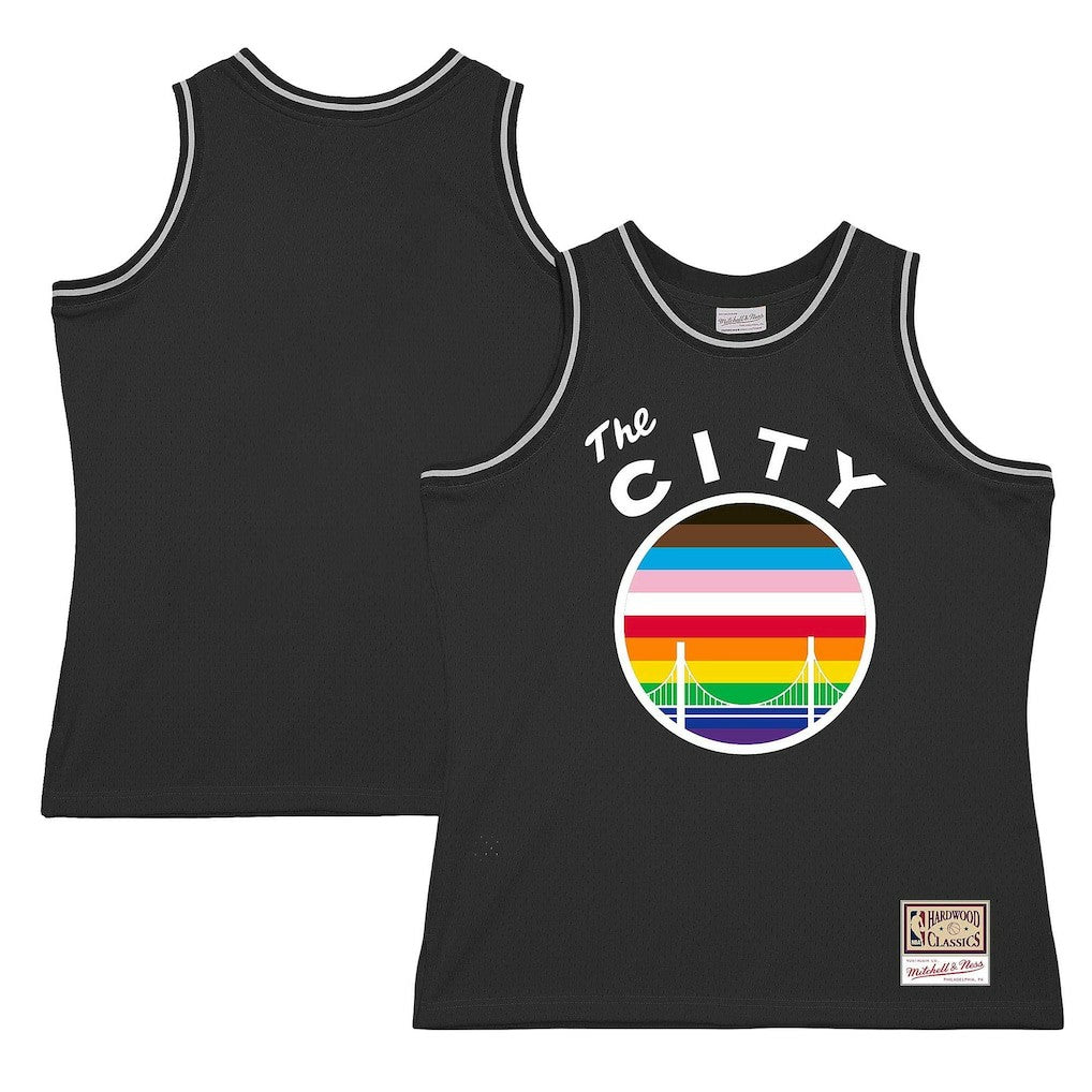 Mitchell & Ness Golden State Warriors Hardwood Classic Pride Jersey Black