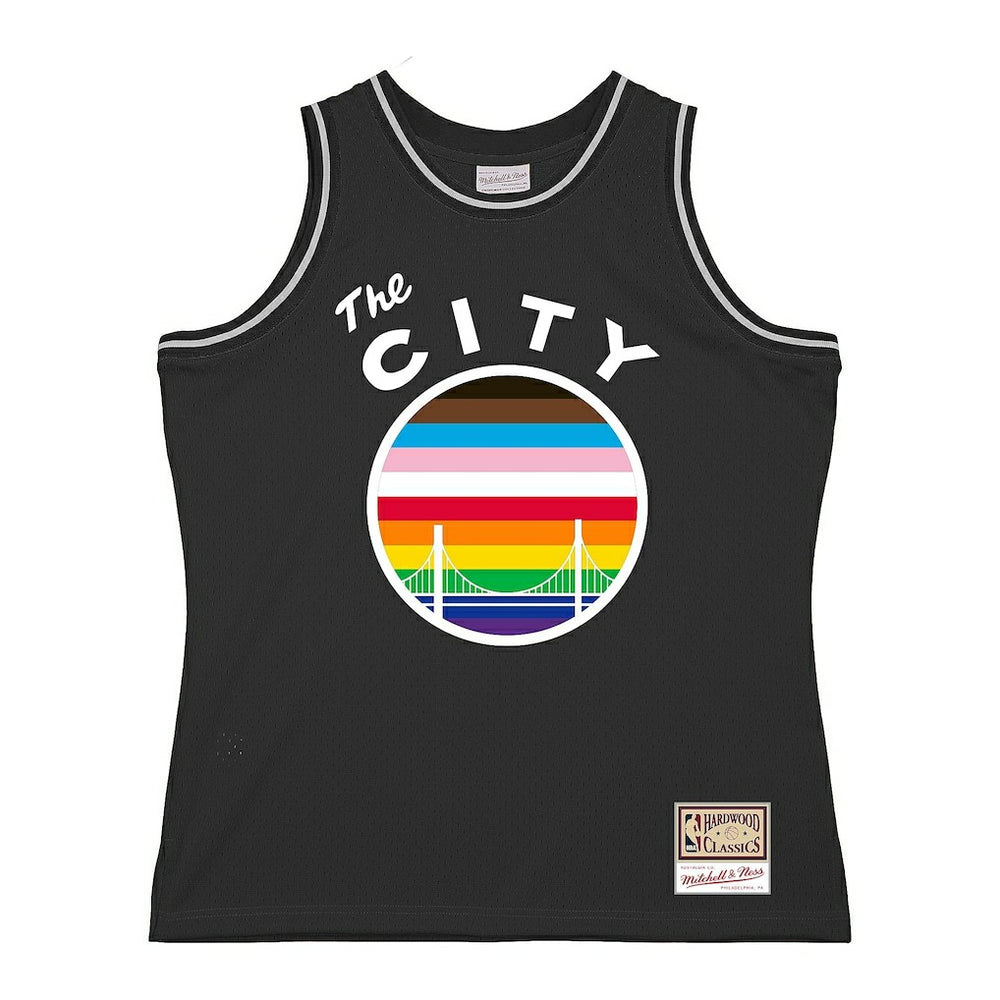 Mitchell & Ness Golden State Warriors Hardwood Classic Pride Jersey Black