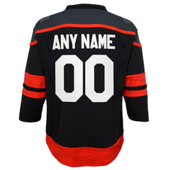 Carolina Hurricanes Youth Home Replica Custom Jersey - Black | NHL Lifestyle