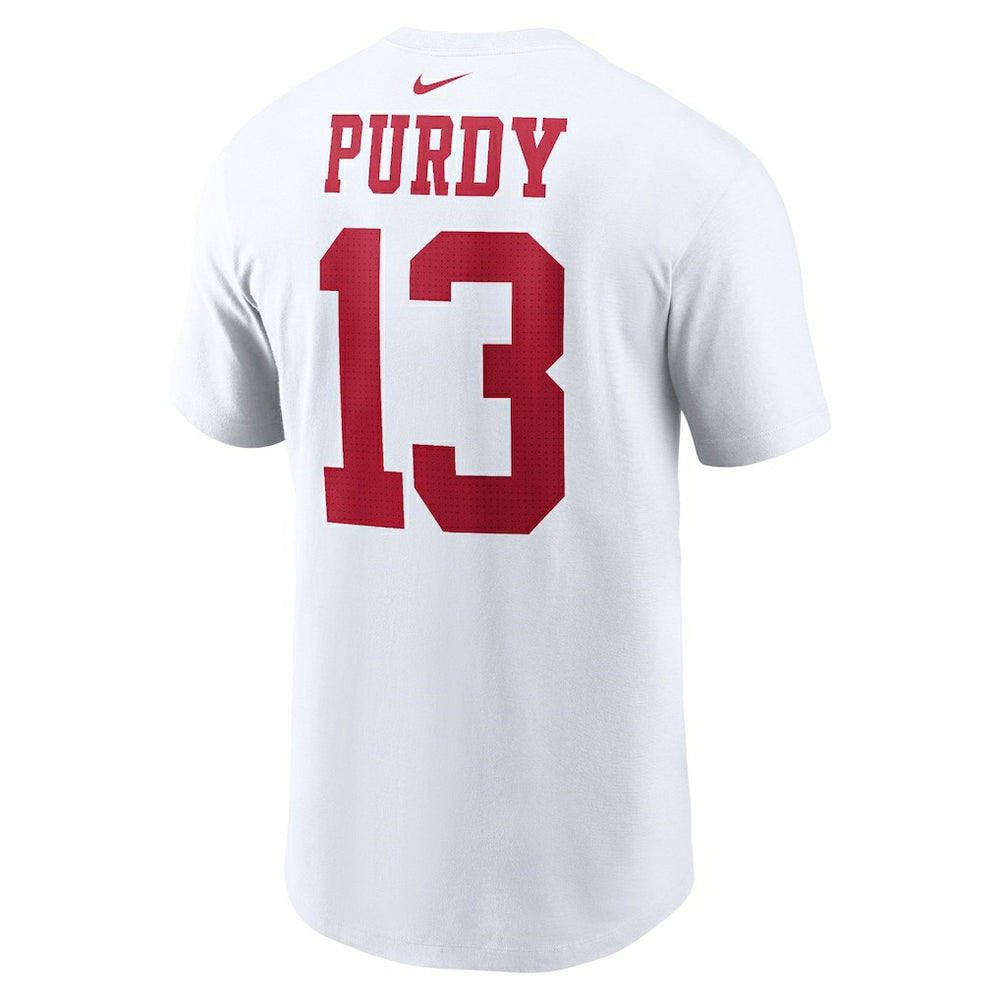 Brock Purdy San Francisco 49ers Player Name & Number T-Shirt - White - Nike