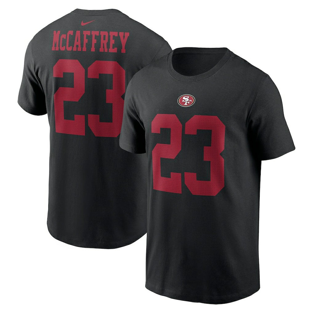 Christian McCaffrey San Francisco 49ers Player Name & Number T-Shirt - Black - Nike