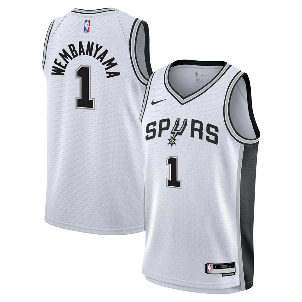 Nike Victor Wembanyama San Antonio Spurs Youth Swingman Jersey Association Edition White