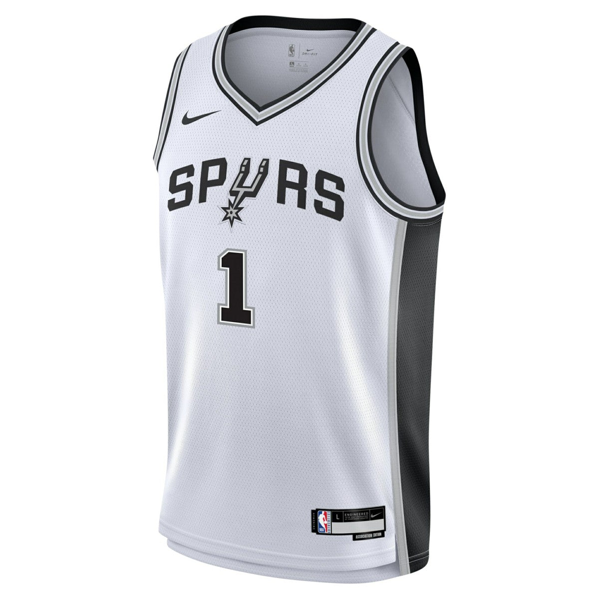 Nike Victor Wembanyama San Antonio Spurs Youth Swingman Jersey Association Edition White