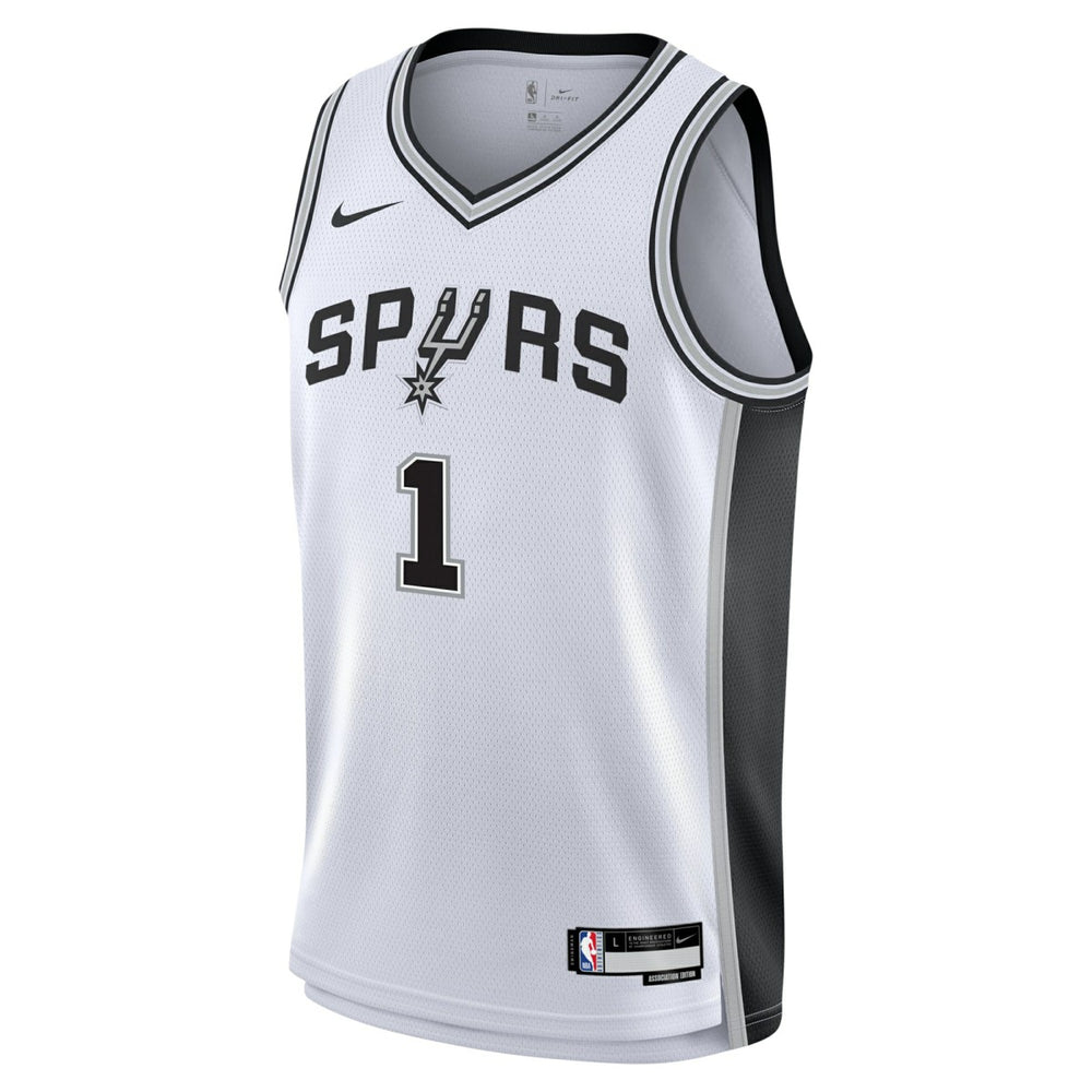 Nike Victor Wembanyama San Antonio Spurs Youth Swingman Jersey Association Edition White