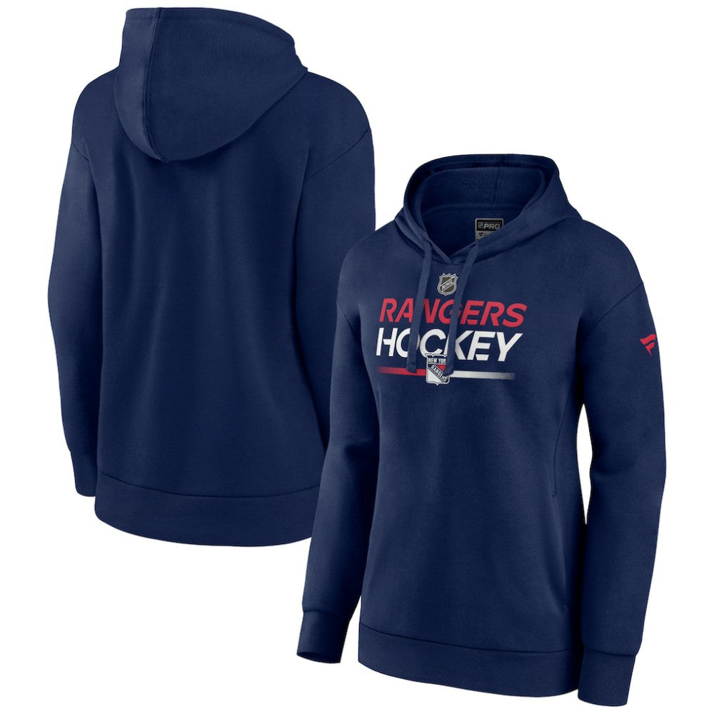 New York Rangers Fanatics Women's Alternate Wordmark Fleece Pullover Hoodie - Navy | Fanatics Clearance