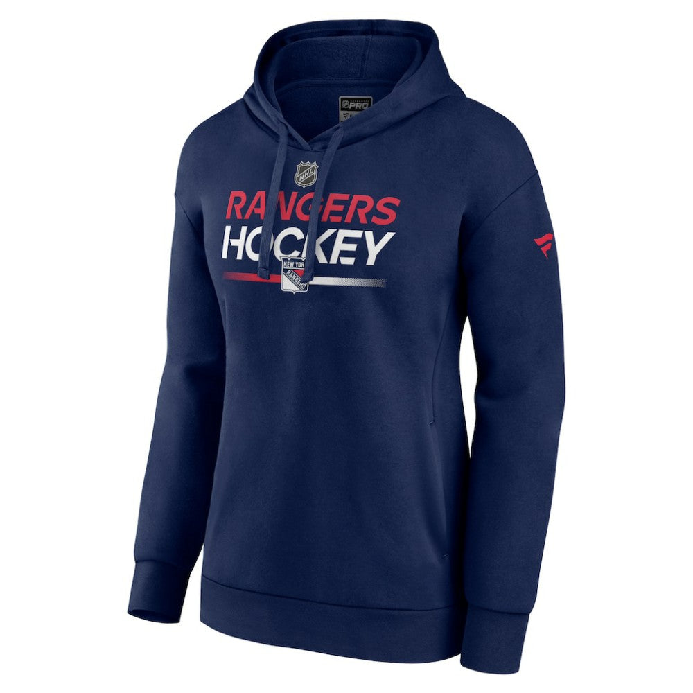 New York Rangers Fanatics Women's Alternate Wordmark Fleece Pullover Hoodie - Navy | Fanatics Clearance