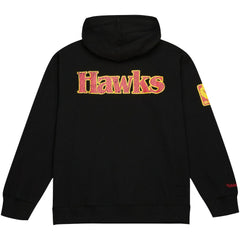 Mitchell & Ness Atlanta Hawks Hardwood Classics OG 2.0 Pullover Hoodie Black
