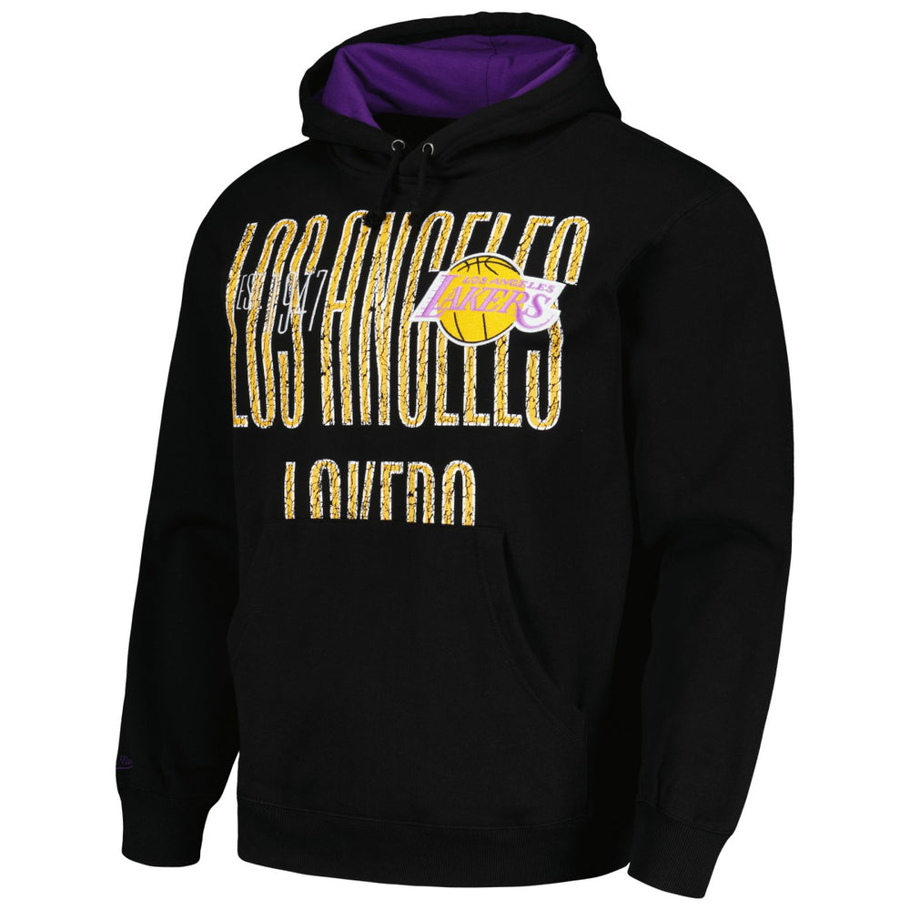 Mitchell & Ness Los Angeles Lakers Hardwood Classics OG 2.0 Pullover Hoodie Black