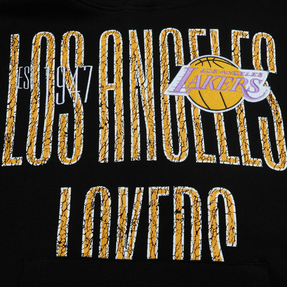 Mitchell & Ness Los Angeles Lakers Hardwood Classics OG 2.0 Pullover Hoodie Black