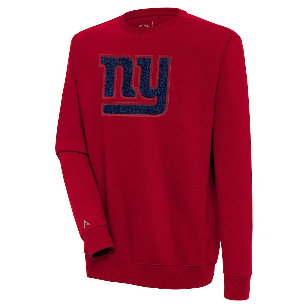 New York Giants Antigua Victory Crewneck Pullover Sweatshirt - Red - NFL