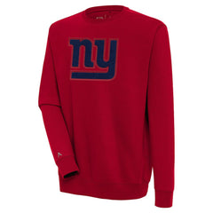 New York Giants Antigua Victory Crewneck Pullover Sweatshirt - Red - NFL