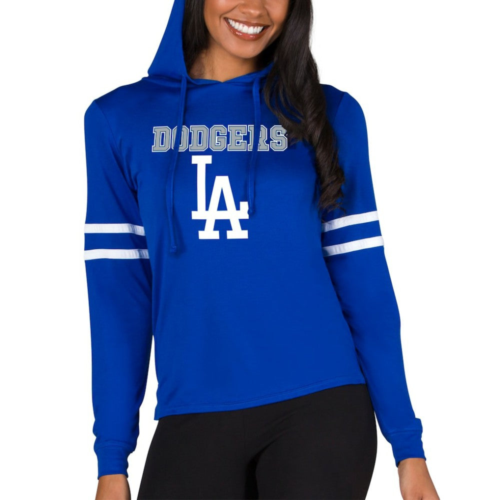 Los Angeles Dodgers Concepts Sport Women's Marathon Lightweight Lounge Pullover Hoodie Sale
