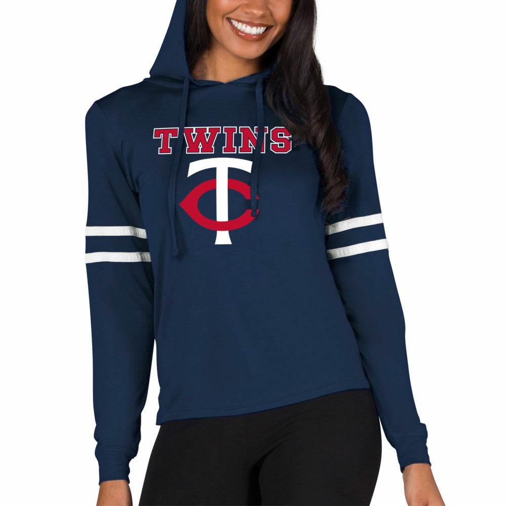 Minnesota Twins Concepts Sport Women's Marathon Lightweight Lounge Pullover Hoodie Discount
