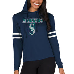Seattle Mariners Concepts Sport Women's Marathon Lightweight Lounge Pullover Hoodie Discount