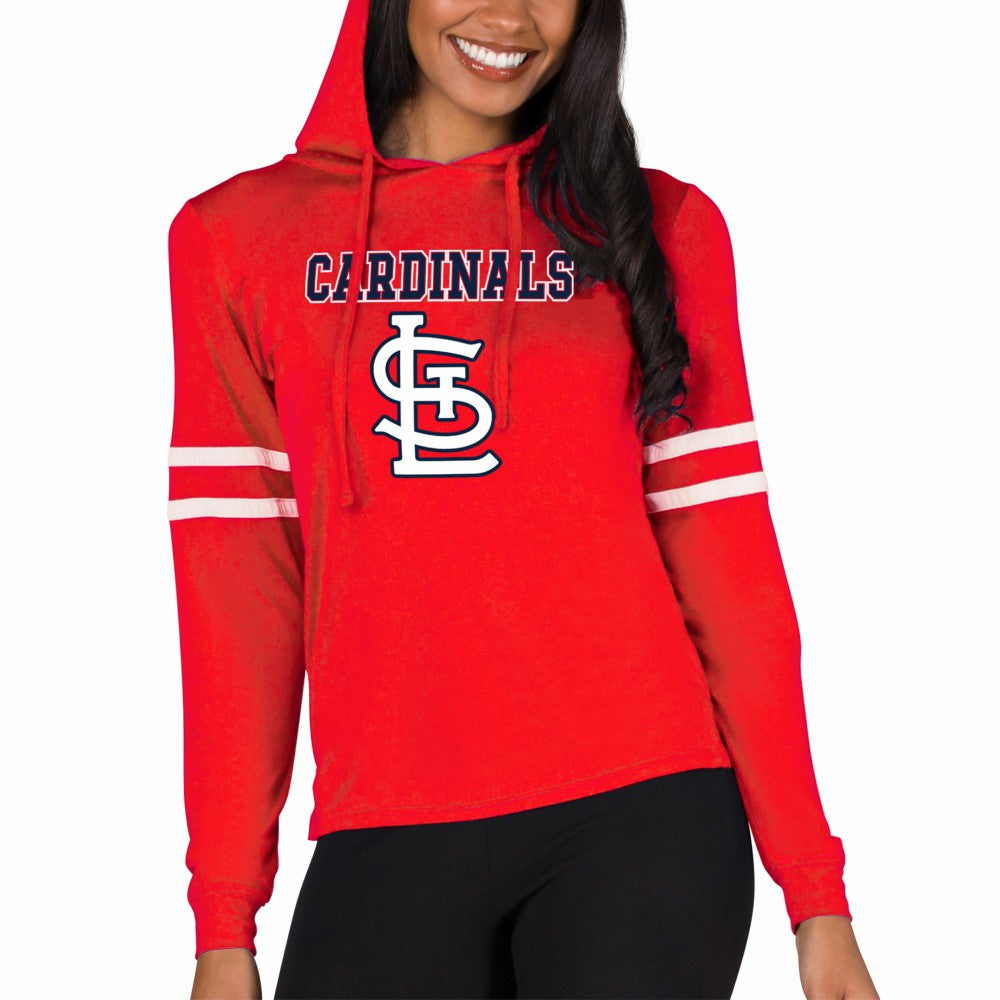 St. Louis Cardinals Concepts Sport Women's Marathon Lightweight Lounge Pullover Hoodie Discount