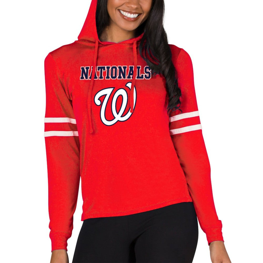 Washington Nationals Concepts Sport Women's Marathon Lightweight Lounge Pullover Hoodie for sale