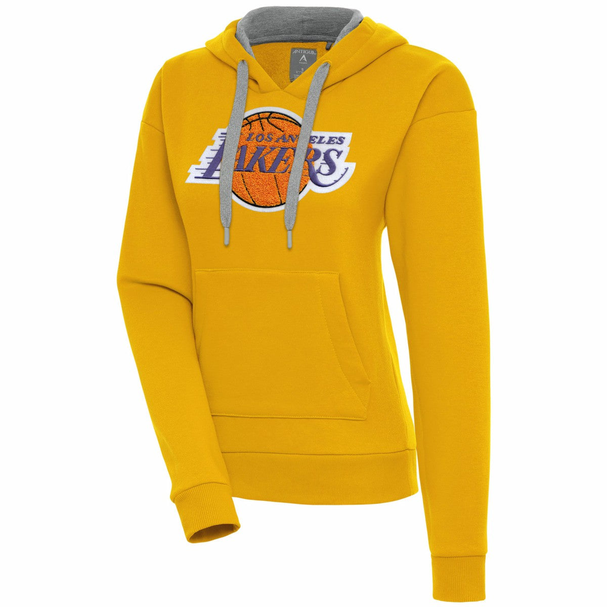 Los Angeles Lakers Antigua Women's Victory Pullover Hoodie Gold